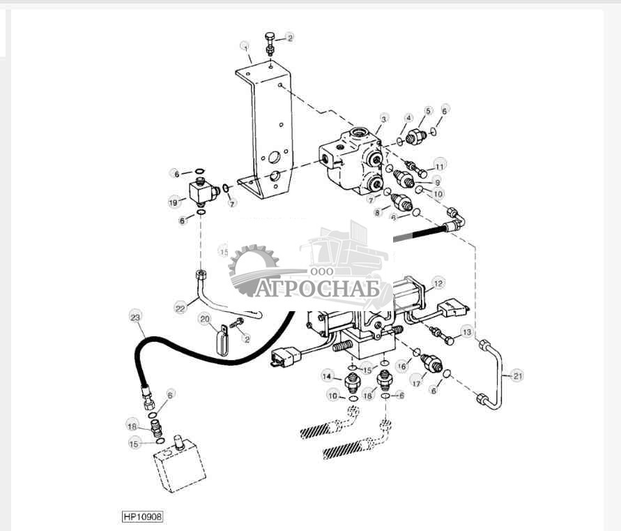 Leveling Solenoid Valve And Flow Divider (Sidehill) 9550SH (695701 